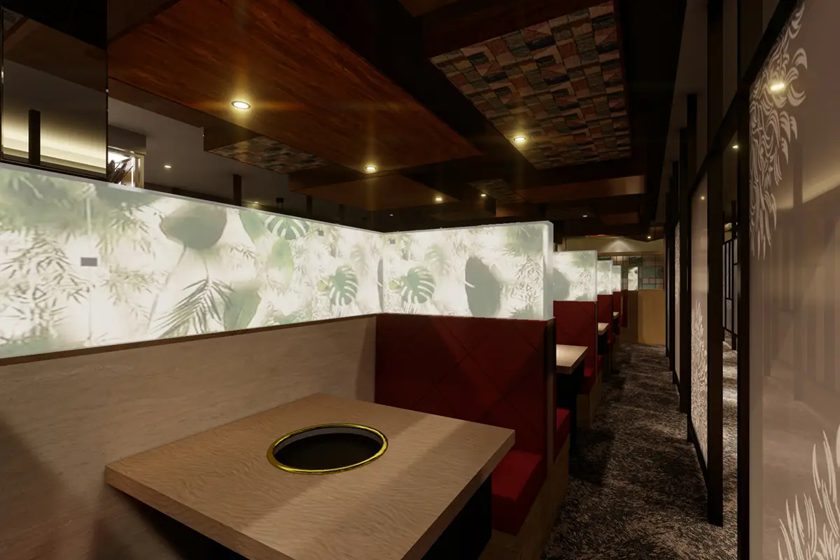 N-place テーブル席